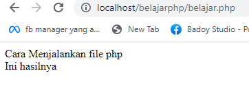 cara menjalankan file php 